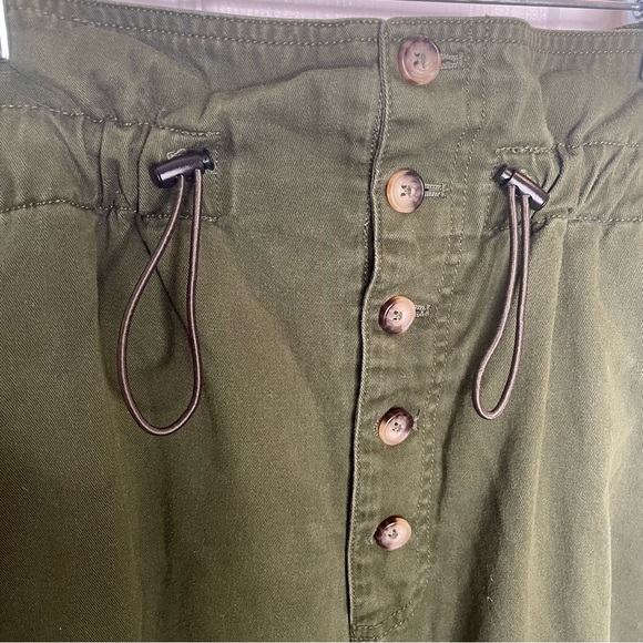 Urban Outfitters Terra Paperbag Ultra High Waisted Pants Y2K Grunge in Green L - Picture 7 of 12